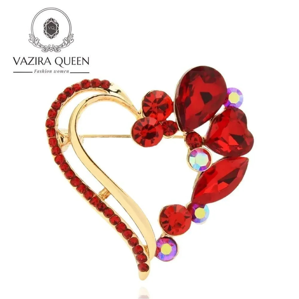 VQ Heart Brooch